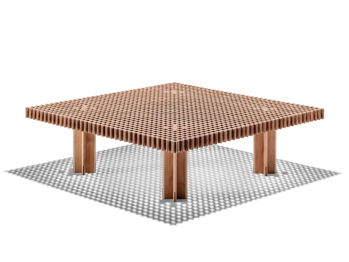 KYOTO - Square solid wood coffee table _ Poltrona Frau